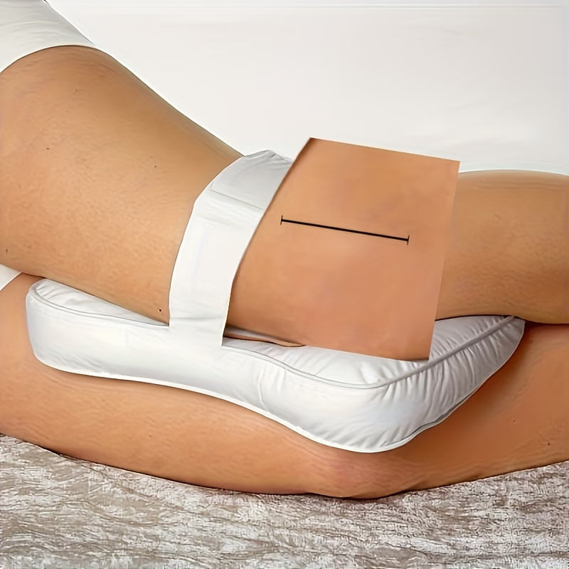 Knee Pillow for Side Sleepers – Leg Support Pillow with Adjustable Strap