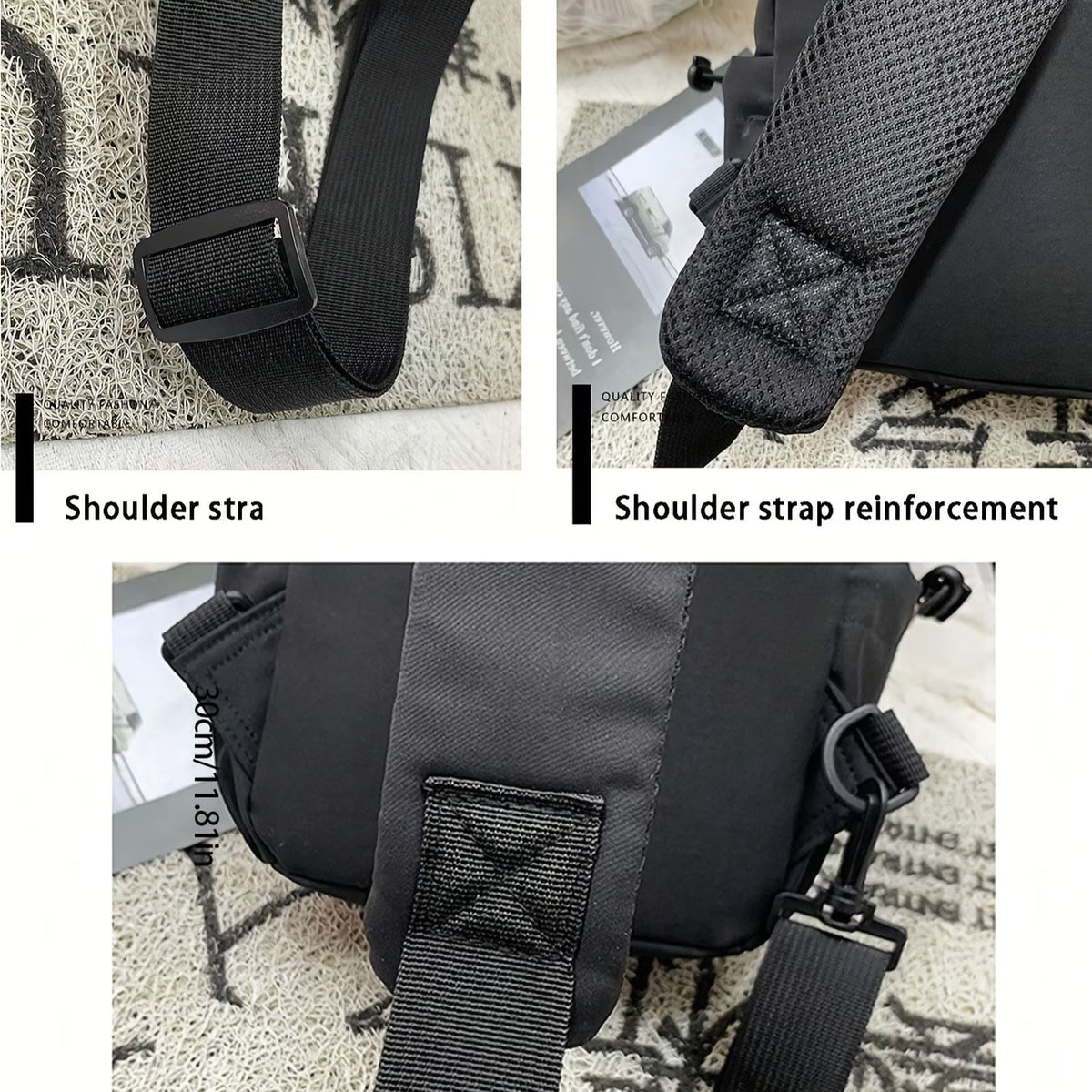 Men’s Sling Backpack – Compact Chest Crossbody Bag with Adjustable Strap & Multiple Pockets